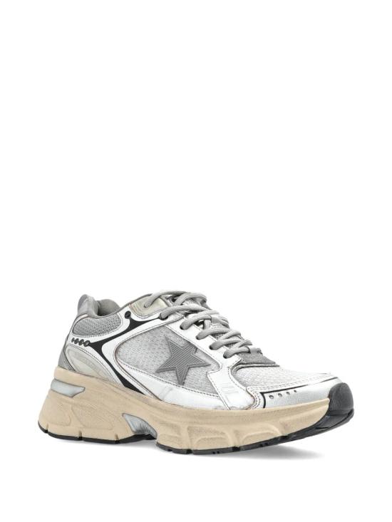 26SS 골든구스 라이트스타 스니커즈 GWF00724 F007843 60320 60320 GREY SILVER BLACK - GOLDEN GOOSE