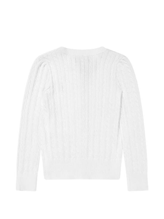 26FW [키즈] 폴로 랄프로렌 가디건 313 543047 064 064 OPTIC WHITE W NAVY - POLO RALPH LAUREN