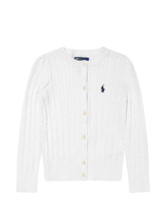 26FW [키즈] 폴로 랄프로렌 가디건 313 543047 064 064 OPTIC WHITE W NAVY