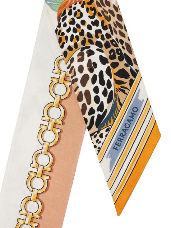 26FW 살바토레 페라가모 머플러/스카프 321280 0795099 ORANGE PATTERNED LIGHT PASTEL - SALVATORE FERRAGAMO