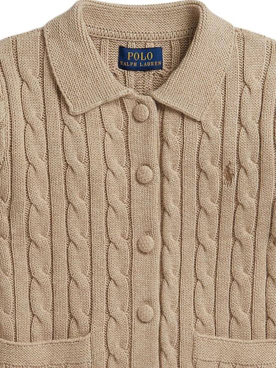 26FW [키즈] 폴로 랄프로렌 가디건 313 B17818 001 001 TAN HEATHER - POLO RALPH LAUREN