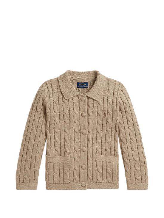 26FW [키즈] 폴로 랄프로렌 가디건 313 B17818 001 001 TAN HEATHER