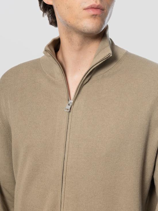 26FW 클로즈드 집업 니트 Misto Cotone e Cashmere Beige 소재의 - CLOSED