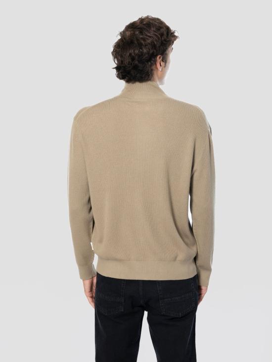 26FW 클로즈드 집업 니트 Misto Cotone e Cashmere Beige 소재의 - CLOSED