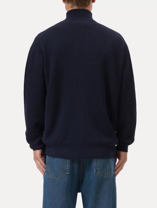 26FW 클로즈드 집업 니트 Misto Cotone e Cashmere Blu 소재의 카디건 - CLOSED