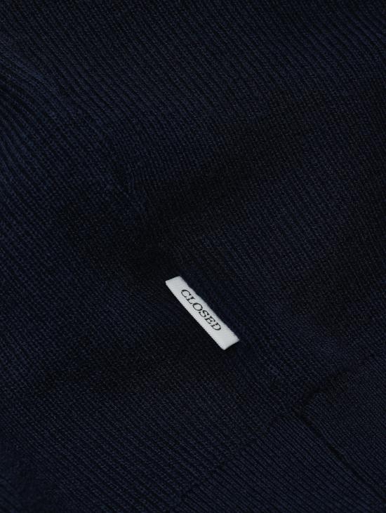 26FW 클로즈드 집업 니트 Misto Cotone e Cashmere Blu 소재의 카디건 - CLOSED
