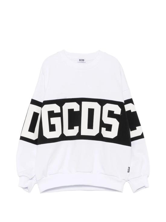 26SS [키즈] 지씨디에스 캐시미어 니트 Z0UJQE584F004 100B OPTIC WHITE BLACK