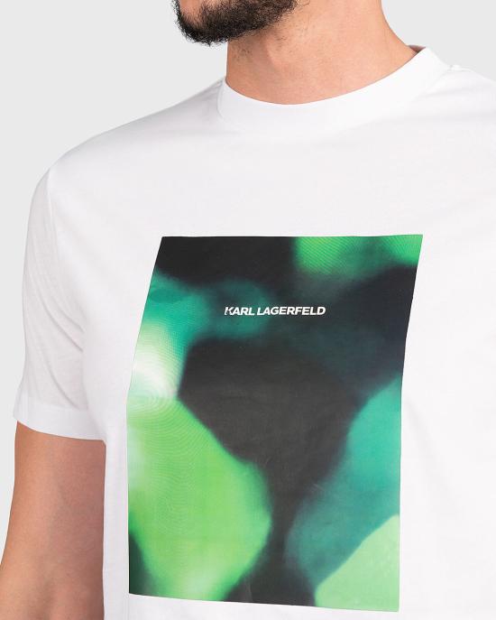  칼라거펠트 반팔 티셔츠 755036 532224 10 white BIANCO - KARL LAGERFELD