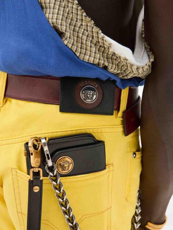 26SS 베르사체 스트레이트 팬츠 10241301A178711DA90 Yellow - VERSACE