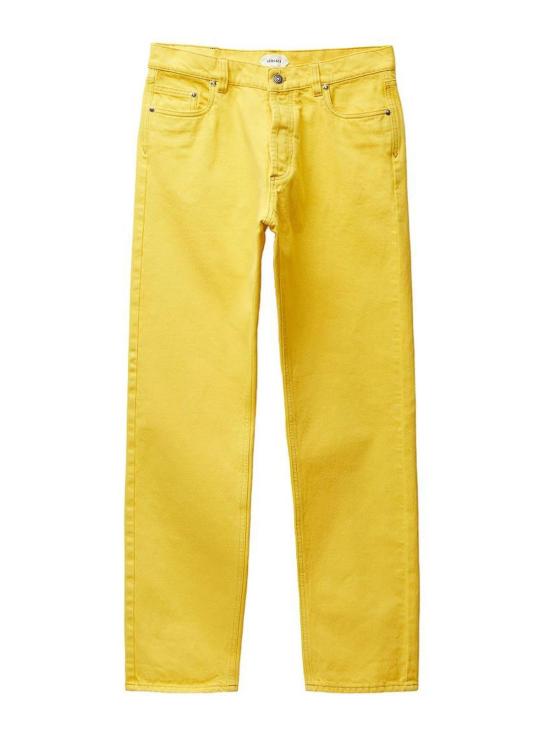 26SS 베르사체 스트레이트 팬츠 10241301A178711DA90 Yellow
