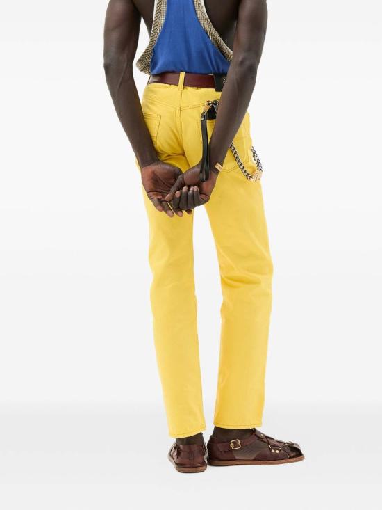 26SS 베르사체 스트레이트 팬츠 10241301A178711DA90 Yellow - VERSACE