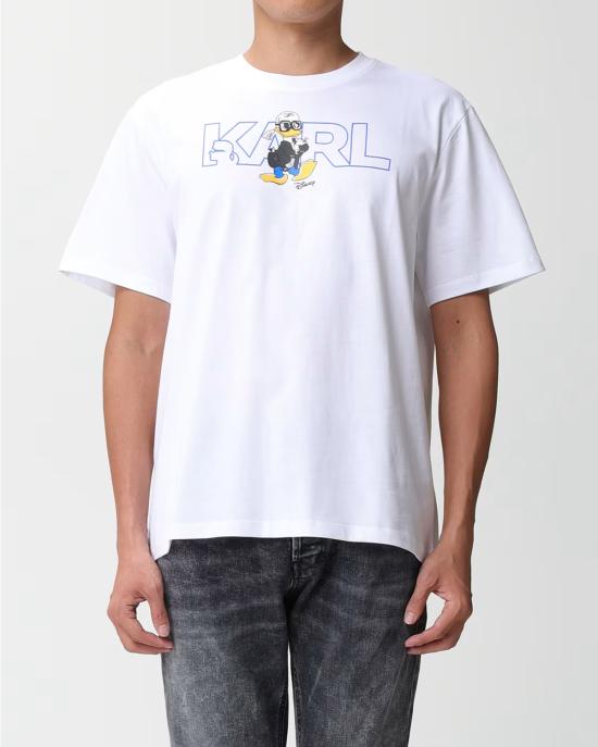  칼라거펠트 반팔 티셔츠 755097 532270 10 white BIANCO - KARL LAGERFELD