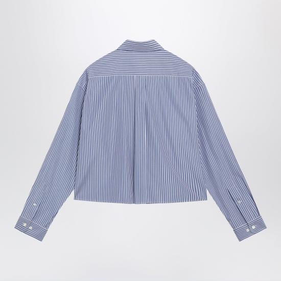 26FW 미우미우 마이크로 핀스트라이프 포플린 셔츠 MK2047OOO195D White - MIU MIU