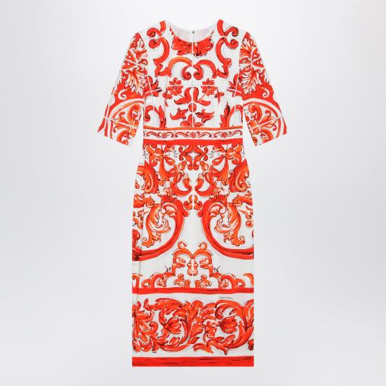 26FW 돌체앤가바나 미디 원피스 F6EAJTGDDRJ Orange