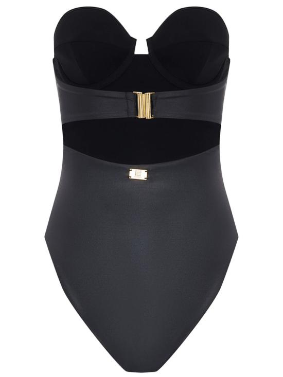 26SS 발망 원피스 수영복 BKBLD2500 001 Black - BALMAIN