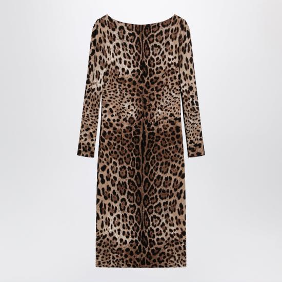 26FW 돌체앤가바나 미디 원피스 F6TYGTFSRKI Brown - DOLCE & GABBANA