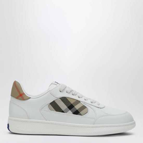 26FW 버버리 레더 체크 테라스 스니커즈 8108654161634 White