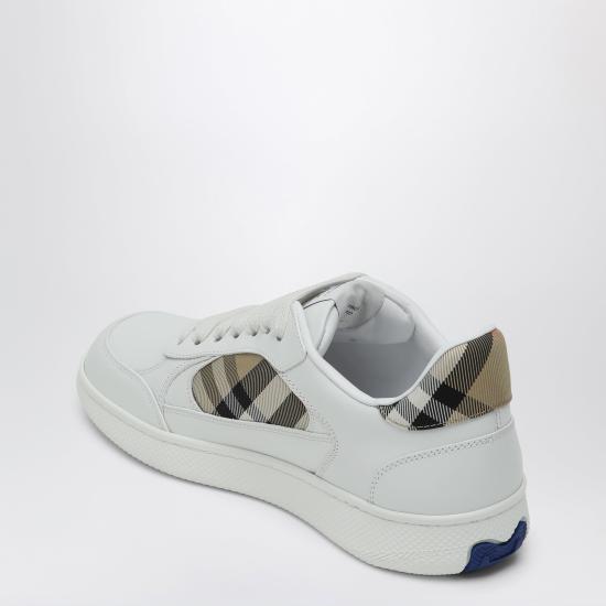 26FW 버버리 레더 체크 테라스 스니커즈 8108654161634 White - BURBERRY