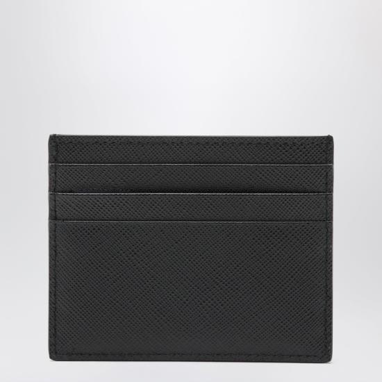 26FW 프라다 사피아노 트라이앵글 로고 카드 지갑 1MC025QHH Black - PRADA