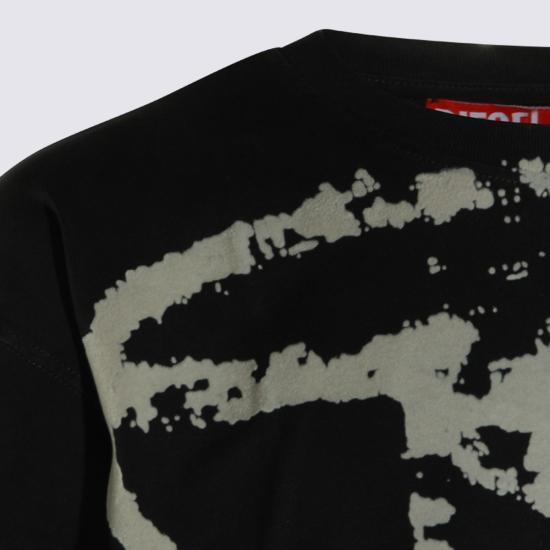 26FW 디젤 반팔 티셔츠 A13049 0DQAU9XX BLACK - DIESEL