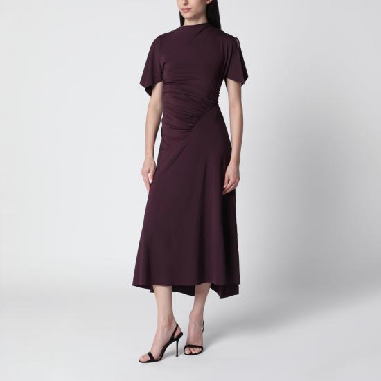 26FW 빅토리아 베컴 롱 원피스 1326JDR007350APL Burgundy
