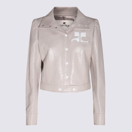 26FW 쿠레쥬 가죽 자켓 PERCBL005 VY00149100 MASTIC GREY - COURREGES