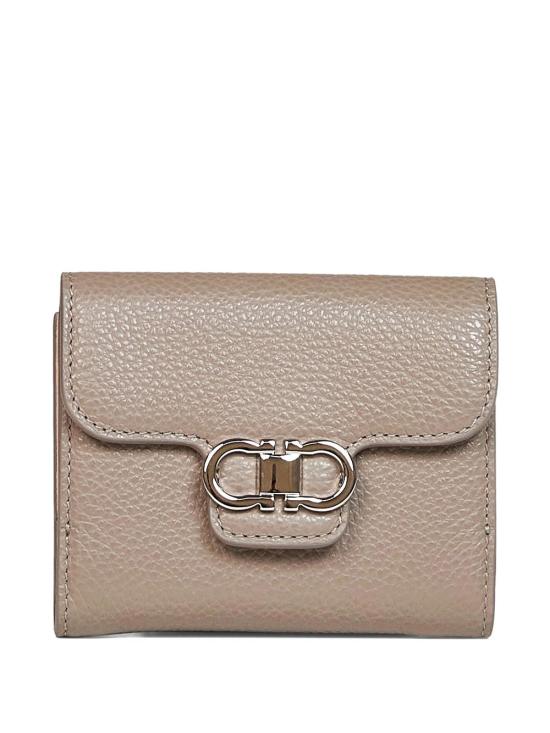 26FW 살바토레 페라가모 간치니 멀티 포켓 반지갑 220961 0796470 TAUPE GREY