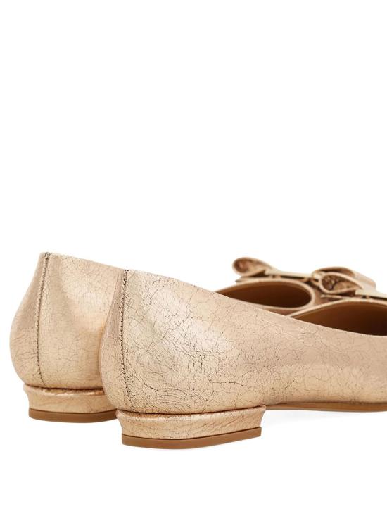 26FW 살바토레 페라가모 플랫 슈즈 01L342 0795427 CHAMPAGNE F NERO - SALVATORE FERRAGAMO