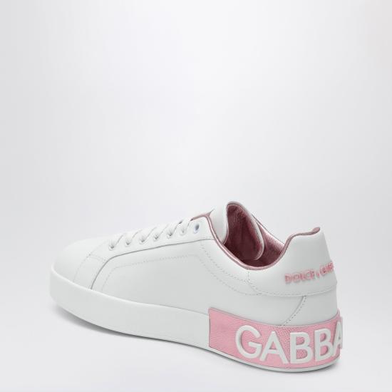 26FW 돌체앤가바나 카프스킨 나파 포르토피노 스니커즈 CK1544AX615 White - DOLCE & GABBANA