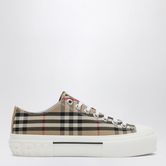 26FW 버버리 체크 코튼 스니커즈 8050506131833 Beige
