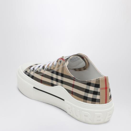 26FW 버버리 체크 코튼 스니커즈 8050506131833 Beige - BURBERRY