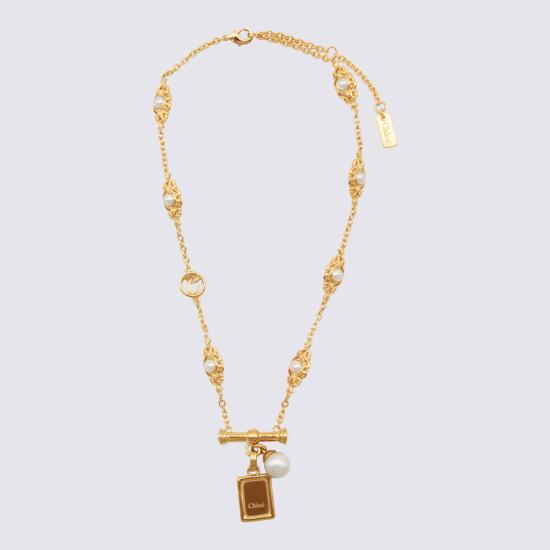 26FW 끌로에 목걸이/팬던트 CH26SJN02BRE 7ZN GOLD PEARLY - CHLOE