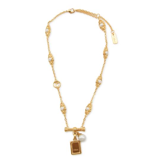 26FW 끌로에 목걸이/팬던트 CH26SJN02BRE 7ZN GOLD PEARLY