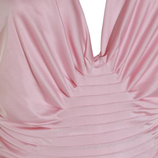 26FW 베르사체 롱 원피스 1024699 1A124971PS10 PASTEL PINK - VERSACE