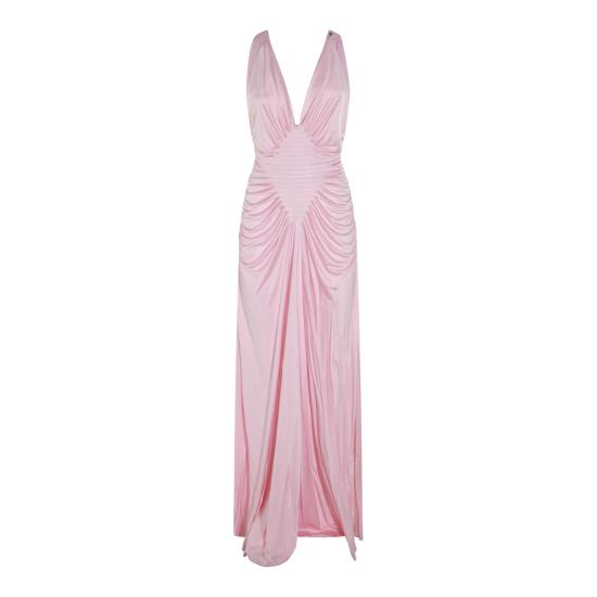 26FW 베르사체 롱 원피스 1024699 1A124971PS10 PASTEL PINK