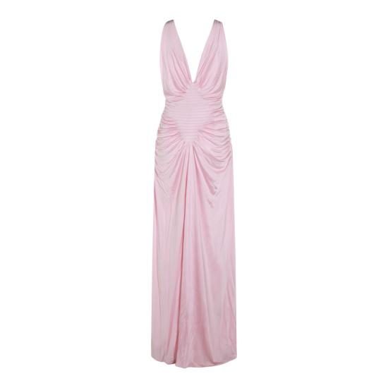 26FW 베르사체 롱 원피스 1024699 1A124971PS10 PASTEL PINK - VERSACE