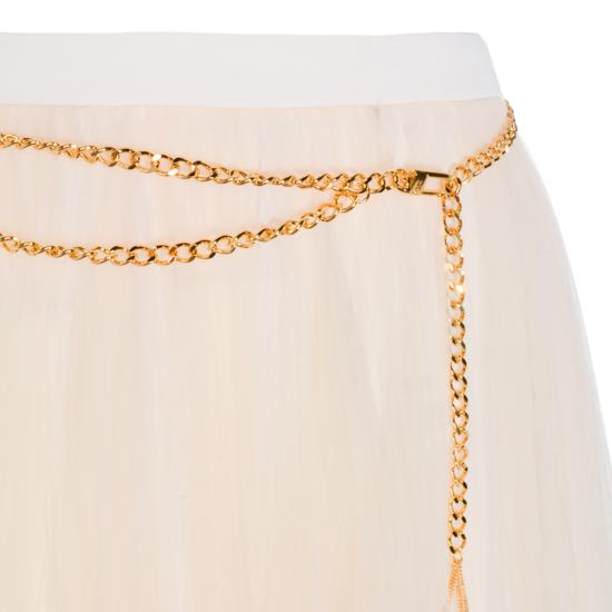 25FW 엘리자베타프랜치 롱 스커트 GO15057E2 DZ9 MILK - ELISABETTA FRANCHI