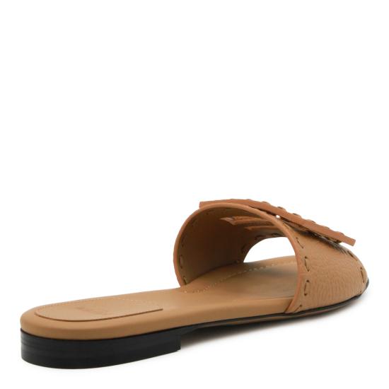 26FW 펜디 바게트 시에나 레더 슬라이드 8R8136 AQY2F1WYD CAMMELLO - FENDI