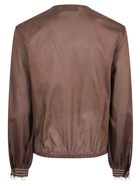 26SS 트루 로얄 블라우스 TRT188 TR G04 006 Chocolate brown - TRUE ROYAL