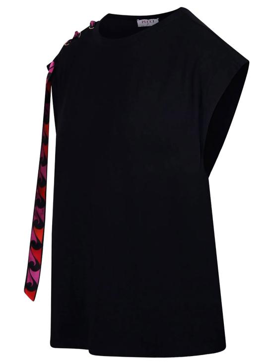 26SS 에밀리오푸치 민소매 티셔츠 6HTP406H990 999 BLACK - EMILIO PUCCI
