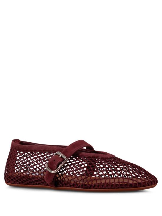 26FW 알라이아 피쉬넷 발레 플랫 AA3A029TK061 325 BORDEAUX - ALAIA