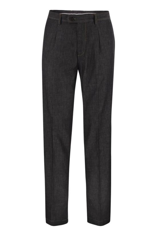 26FW 브루넬로 쿠치넬리 스트레이트 팬츠 MH264LD01 C1474 DARK GREY