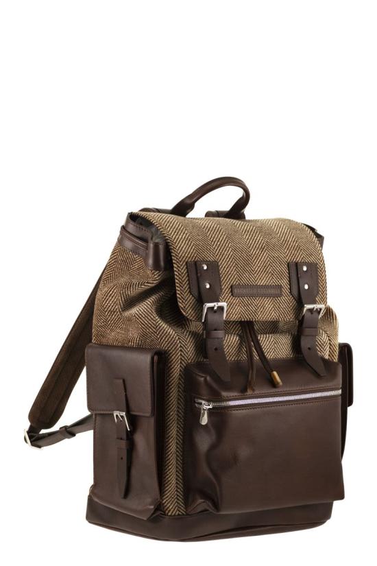  브루넬로 쿠치넬리 백팩 MBROBU356 CYA14 BROWN - BRUNELLO CUCINELLI
