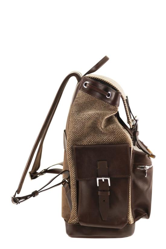  브루넬로 쿠치넬리 백팩 MBROBU356 CYA14 BROWN - BRUNELLO CUCINELLI