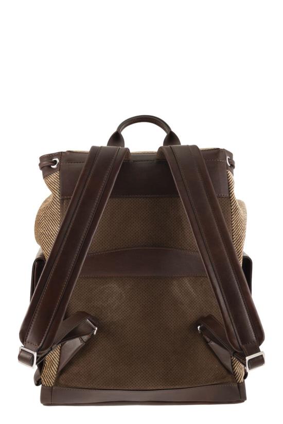  브루넬로 쿠치넬리 백팩 MBROBU356 CYA14 BROWN - BRUNELLO CUCINELLI