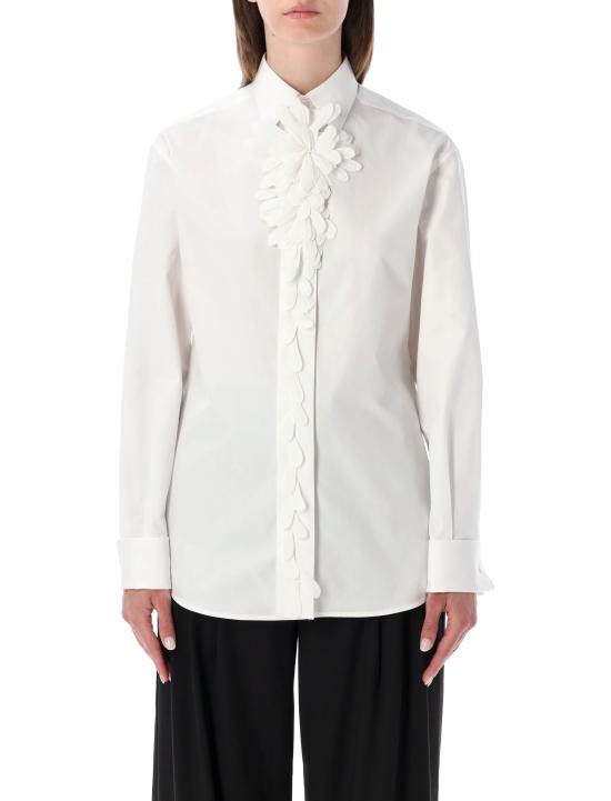 26SS 발렌시아가 블라우스 872885TUR90 9000 WHITE