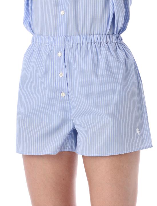 26SS 스포티앤리치 숏팬츠 SH03576302ST02 3896 LIGHT BLUE STRIPE - SPORTY & RICH