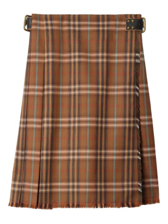 26SS 버버리 체크 울 킬트 8113987C4032 GINGER BROWN