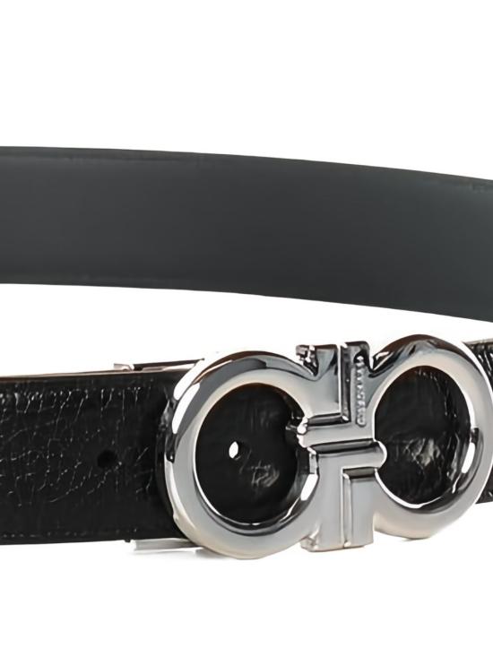 26SS 살바토레 페라가모 가죽 벨트 670644791060NEROBLUE BLACK - SALVATORE FERRAGAMO