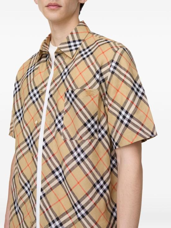 26SS 버버리 반팔 셔츠 8123684B9368 SAND CHECK - BURBERRY